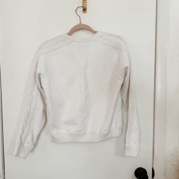 Tuckernuck White Cable Knit Reid Sweatshirt - Picture 8 of 12